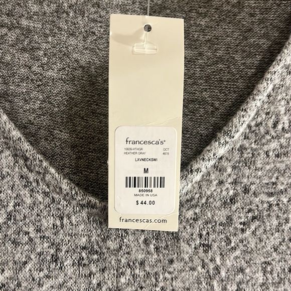 Heather grey float baby doll long sleeve dress - Picture 2 of 7